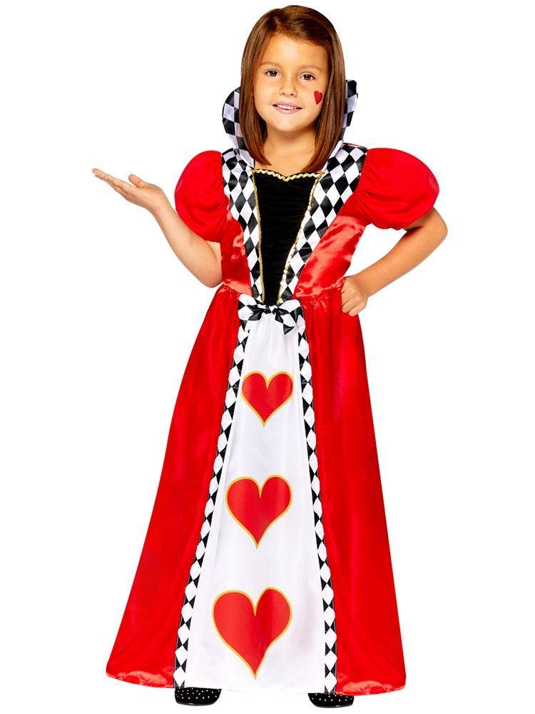 Queen of Hearts Gown - Child and Teen Costume | Party Delights