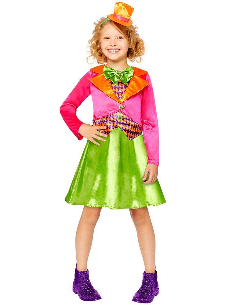 Miss Mad Hatter - Child and Teen Costume | Party Delights