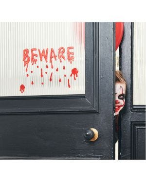 Beware Gel Window Cling