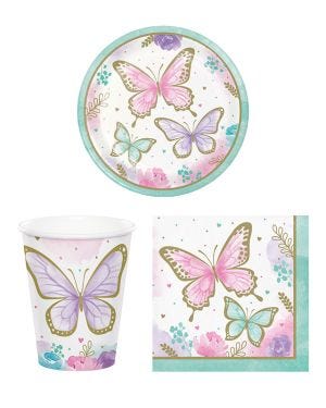 Butterfly Shimmer Super Value Party Pack for 8