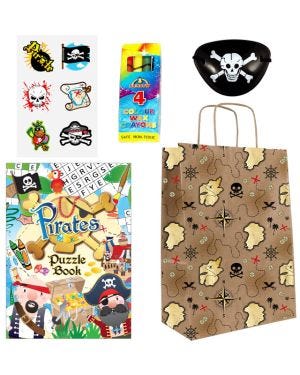 Pirate Pre-Filled Party Bags Sweet Free for 10