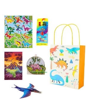 Dinosaur Pre-Filled Party Bags Sweet Free for 10