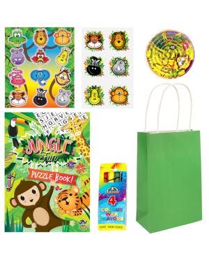 Jungle Pre-Filled Party Bags Sweet Free for 10