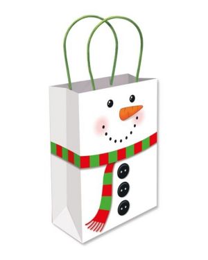 Snowman Medium Gift Bag - 22cm