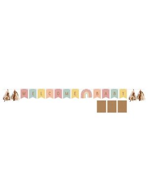Boho Rainbow Customisable Banner - 2.4m