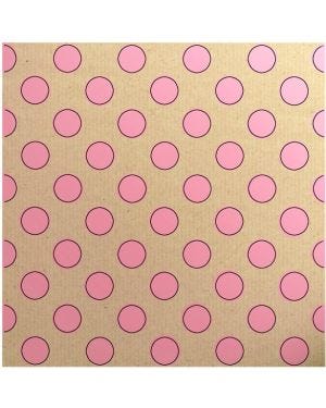 Pink Dot Sheet of Eco Gift Wrap - 50cm x 70cm