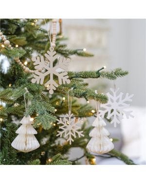 Hanging Snowflake and Honeycomb Tree Accessory Kit