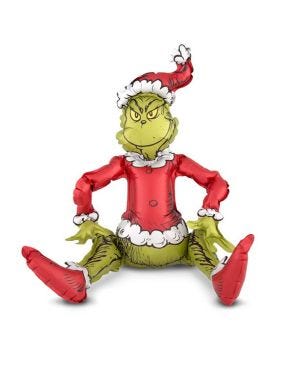 Sitting Grinch Balloon - 24&quot; Foil