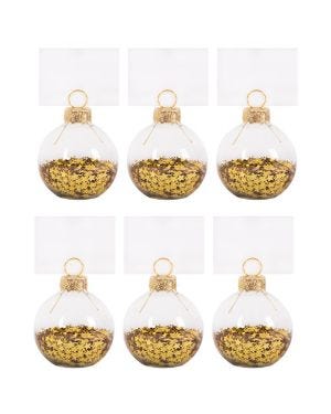 Gold Star Confetti Place Card Holders - 5 x 5cm (6pk)