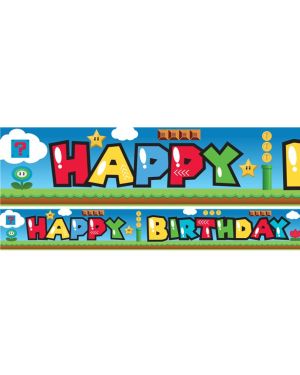 Super Mario Style Paper Banners - 1m (3pk)