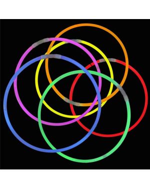 Assorted Colours Glow Necklaces - 56cm