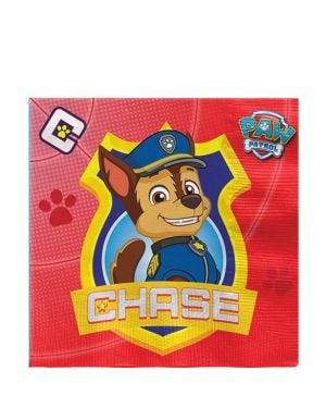Paw Patrol Chase Paper Napkins - 33cm (16pk)