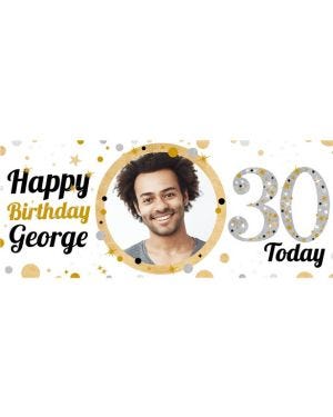 30th Birthday Sparkling Celebration Banner