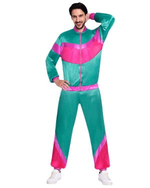 80s Green Shell Suit - Adult Costume