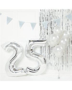 25th Silver Wedding Anniversary Decorating Kit