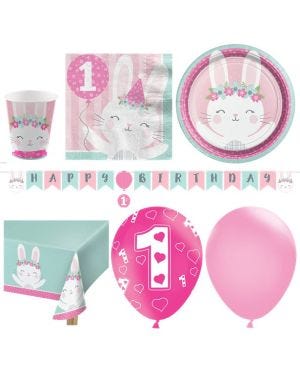 Birthday Bunny - Deluxe Party Pack for 16