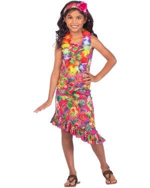 Floral Hawaiian Dress - Child Costume