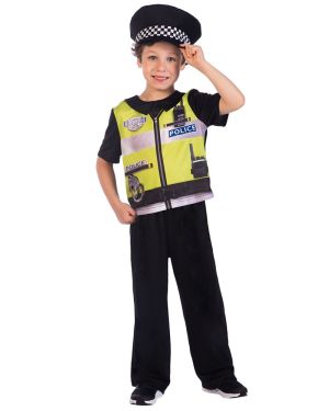 Recycled Police Officer Boy - Toddler and Child Costume