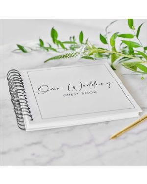 Contemporary Wedding Guest Book