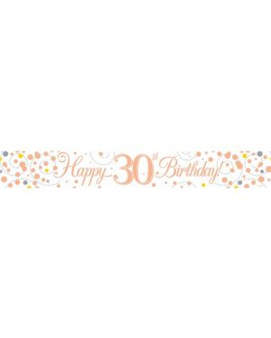 Sparkling Fizz &#039;Happy 30th Birthday&#039; Banner - 2.7m
