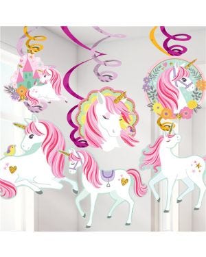 Magical Unicorn Hanging Swirls