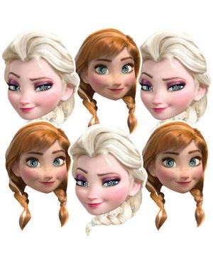 Disney Frozen Masks (6pk)