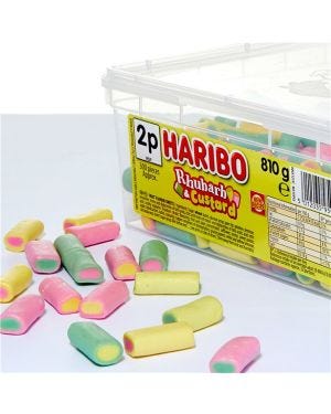 Haribo Rhubarb &amp; Custard - 810g