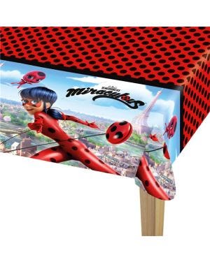 Miraculous Ladybug Plastic Table Cover - 1.2m x 1.8m