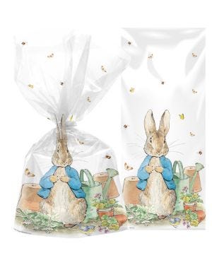 Peter Rabbit Cello Bags with Twist Ties (20pk)