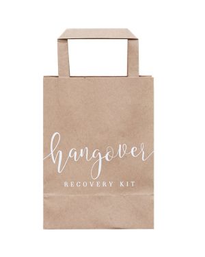 Rustic Country Hangover Cure Bags - 26cm (5pk)