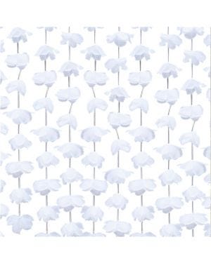 Rustic Country White Floral Curtain Backdrop