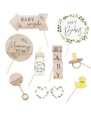 Botanical Baby Photobooth Props (10pk)