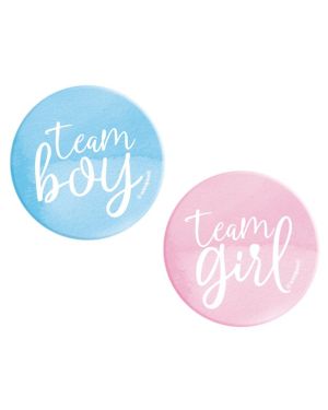 Team Boy &amp; Team Girl Badges (10pk)
