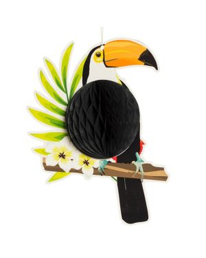 Toucan Honeycomb Decoration - 25cm