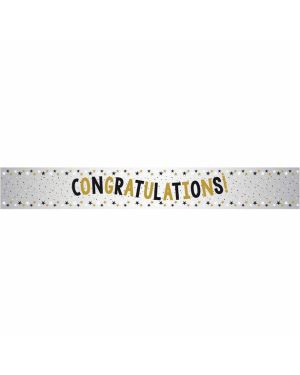 Congratulations Metallic Foil Banner