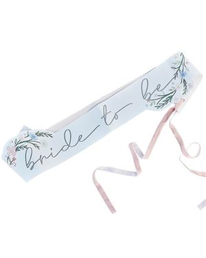 Boho Floral Bride to Be Sash