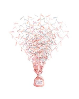 Happy Birthday Rose Gold Foil Table Centerpiece