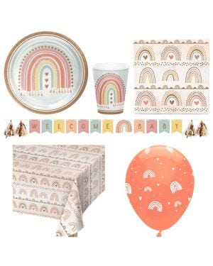 Boho Rainbow - Deluxe Party Pack for 8
