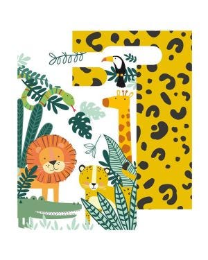 Get Wild Safari Party Paper Treat Bags (8pk)