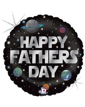 &#039;Happy Father&#039;s Day&#039; Galactic Balloon - 18&quot; Foil