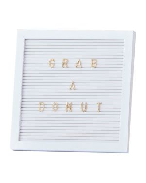 Gold Wedding White Peg Board With Gold Letters
