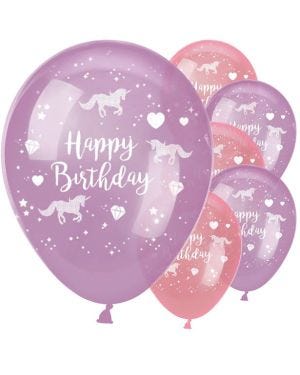 Unicorn Sparkle Balloons - 11&quot; Latex (6pk)