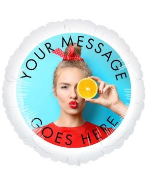 Uninflated Personalised Balloon