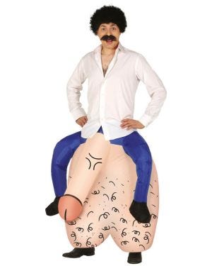 Inflatable Equestrian Willy - Adult Costume
