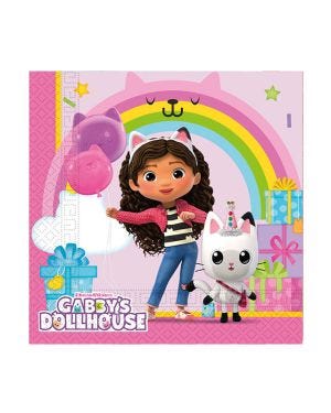 Gabby&#039;s Dollhouse Paper Napkins - 33cm (20pk)