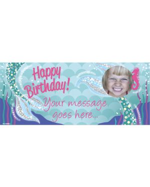 Magical Mermaid Personalised Banner