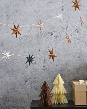 3D Stars Paper Bunting