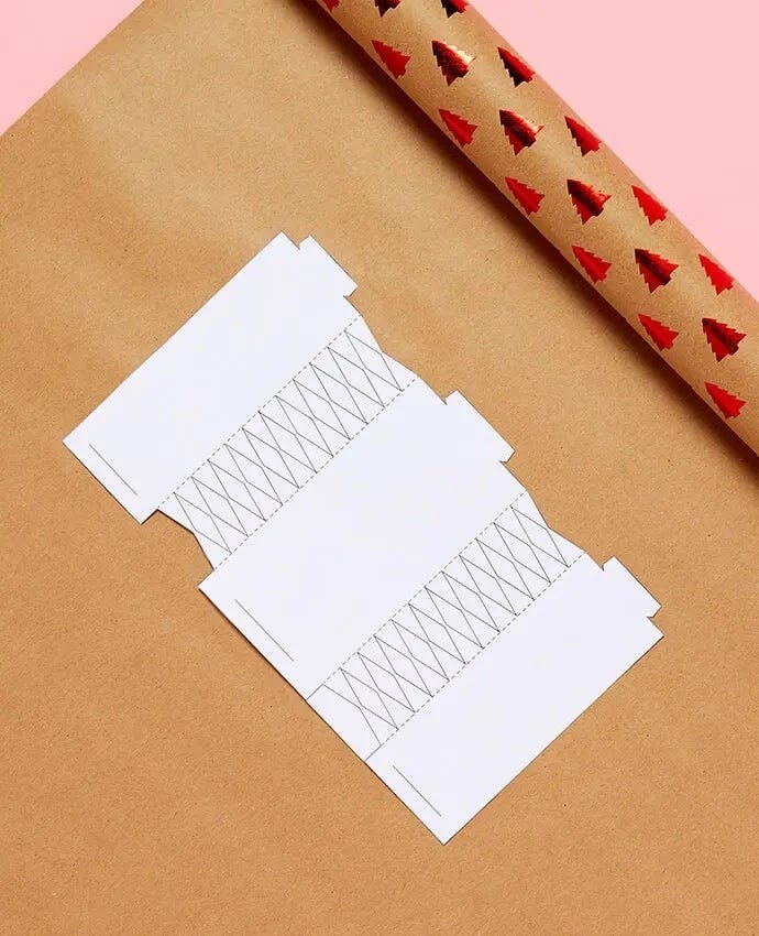 Free printable Christmas cracker template