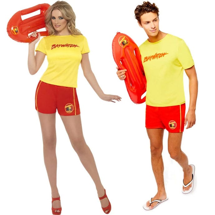 mens baywatch costume david hasslehoff