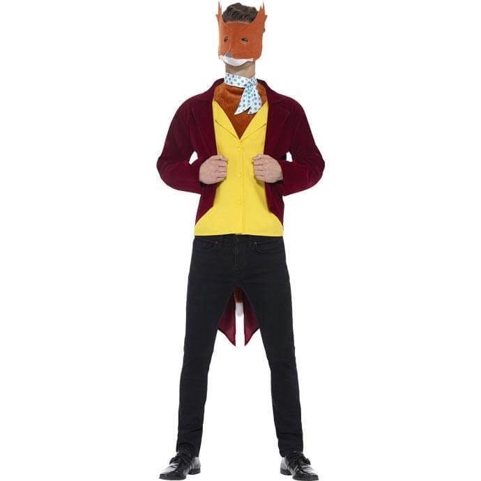 Man wearing fox mask dressed as Fantastic Mr Fox